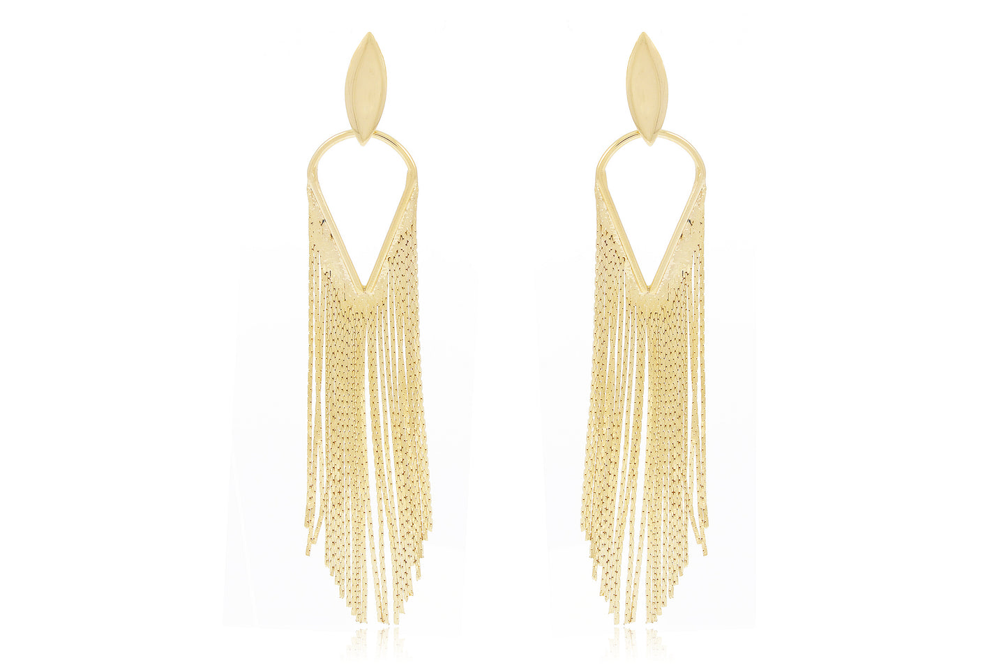 18K Gold Plated Fringe Earrings