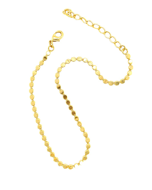 Anklet Gold with Round Dots