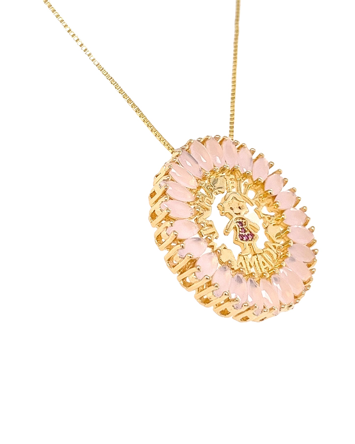 Gold Plated Necklace Mandala Daughter