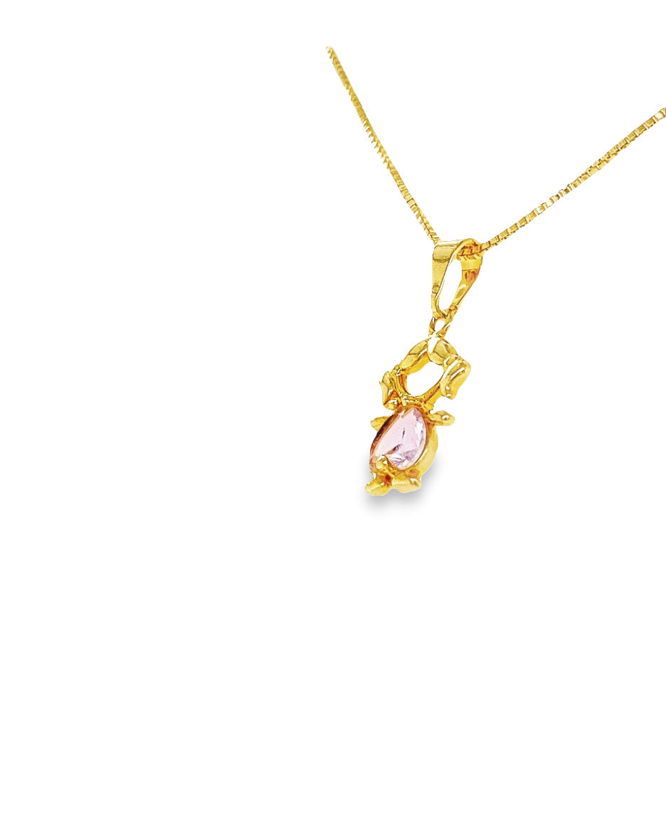 18k Gold Plated Girl Pendant