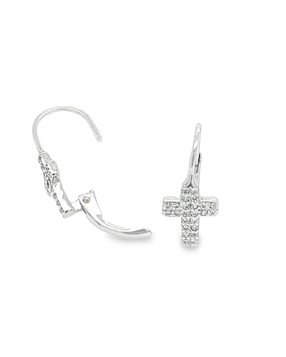 Cross Shape Clip Earring