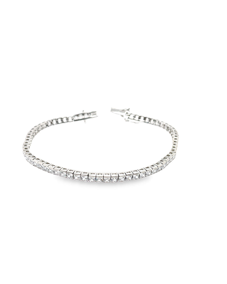 Riviera Style Bracelet with Cubic Zirconias