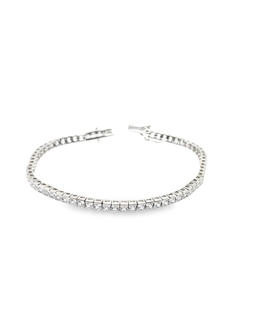 Riviera Style Bracelet with Cubic Zirconias