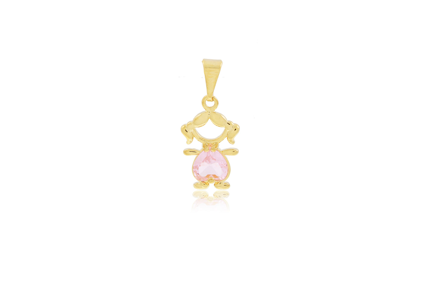 18k Gold Plated Girl Pendant