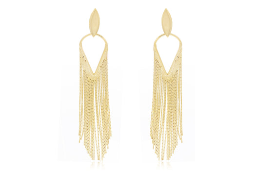 18K Gold Plated Fringe Earrings