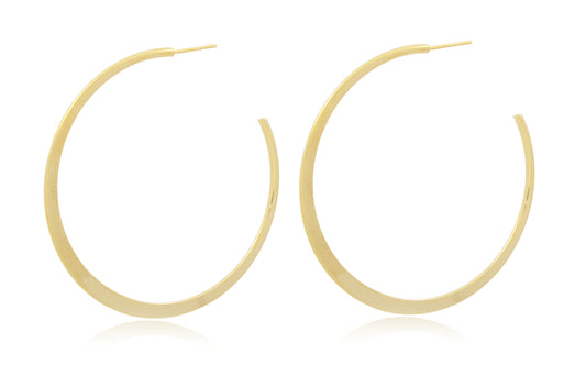 18 K Gold Plated Hoop Earrings