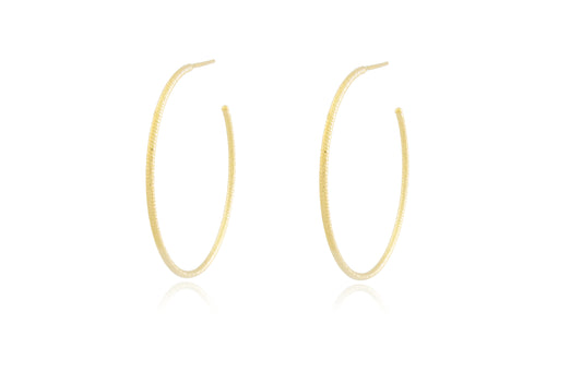 18K Gold Plated Women Hoops