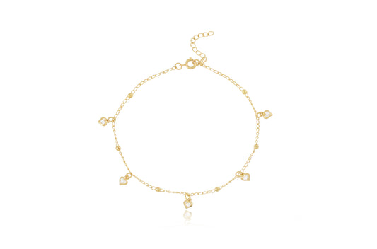 18K Gold Plated Anklet for Women